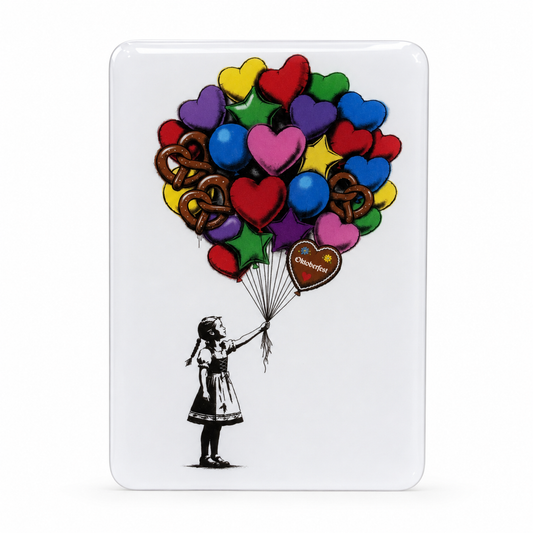 Oktoberfest™ Epoxymagnet Ballonmadl