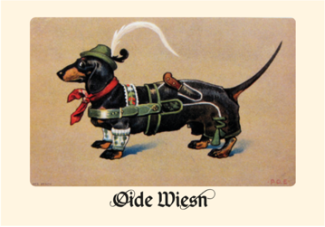 Oide Wiesn™ Magnet Dackel Tracht