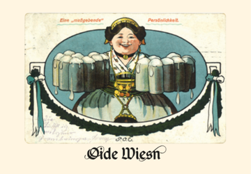 Oide Wiesn™ Magnet Kellnerin