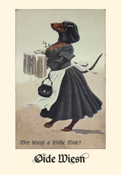 Oide Wiesn™ Magnet Dackel Dame