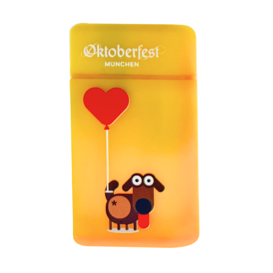 Oktoberfest™ Feuerzeug Happy Bayern Waldi