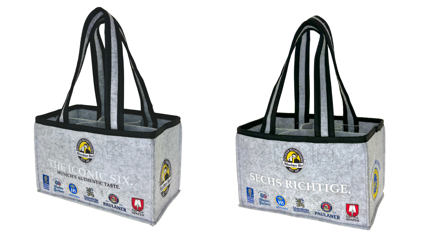 6er Bier Filztragerl