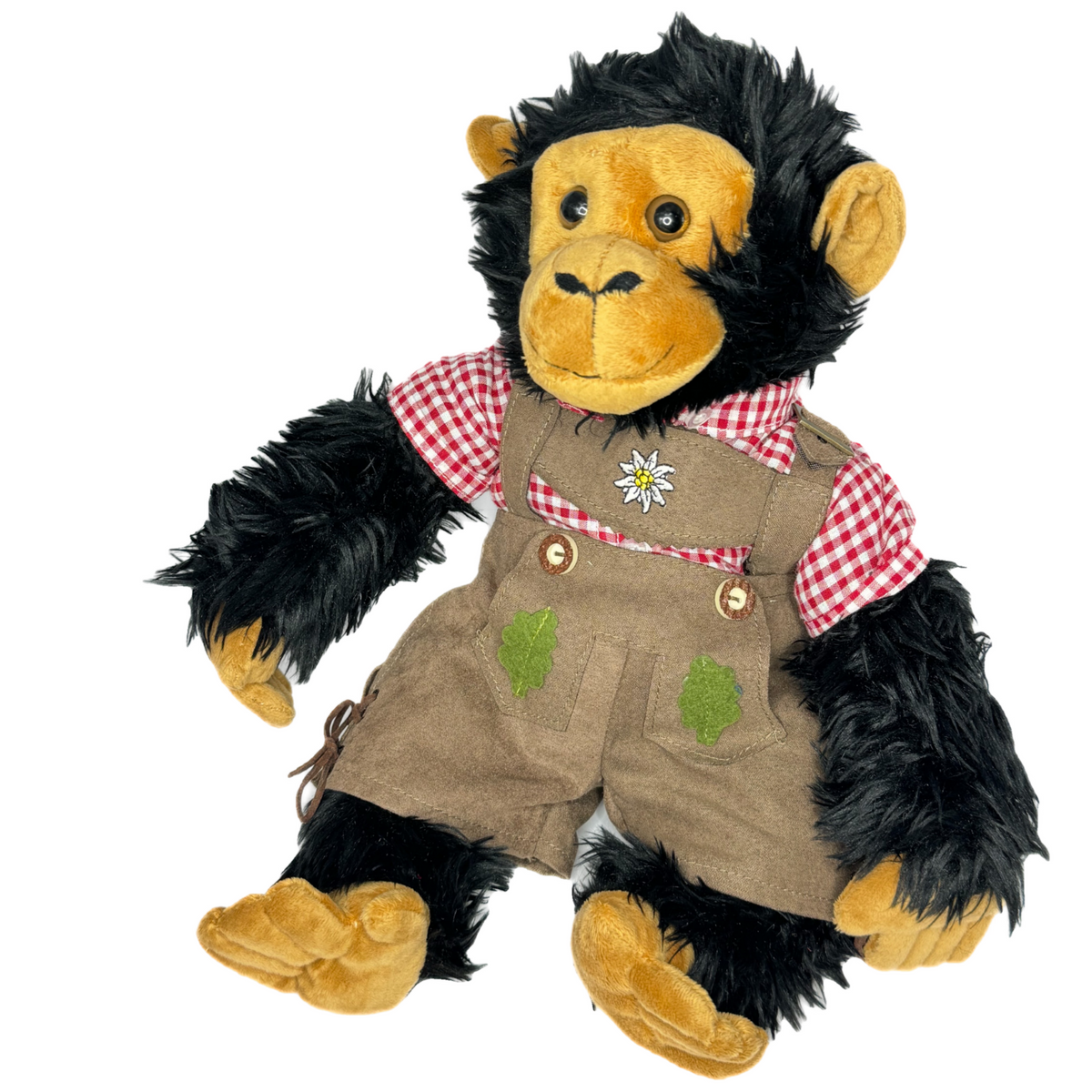 Affe mit Lederhose
