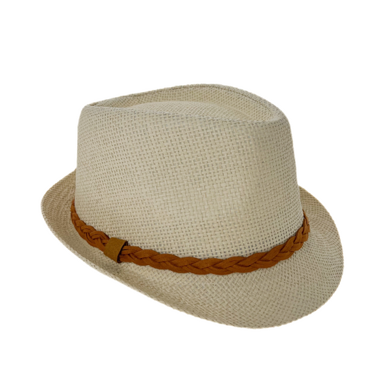 Trachtenstrohhut Hellbeige