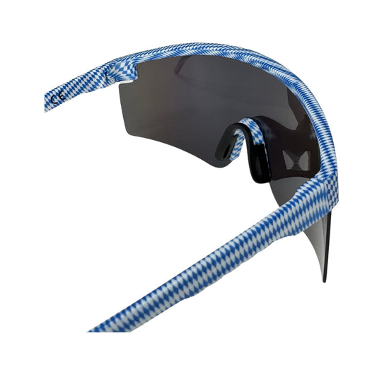 Schnelle Brille Weiß-Blau