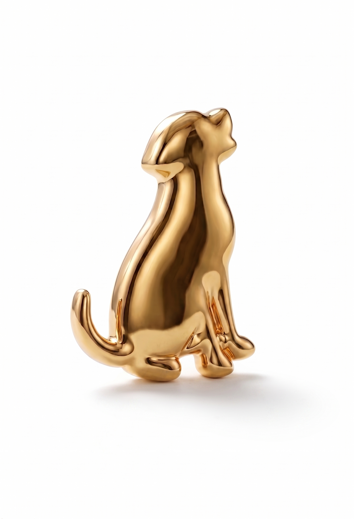 Anstecker Hund Gold
