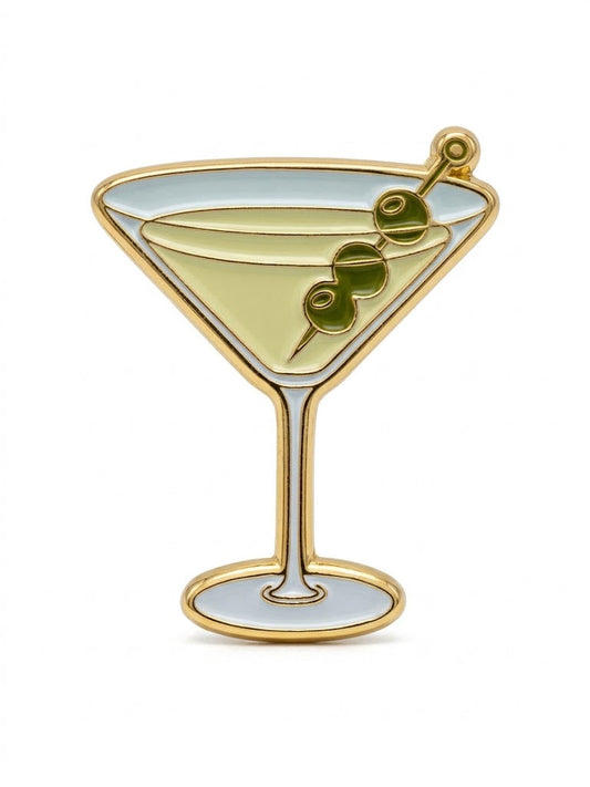 Anstecker Martini mit Oliven