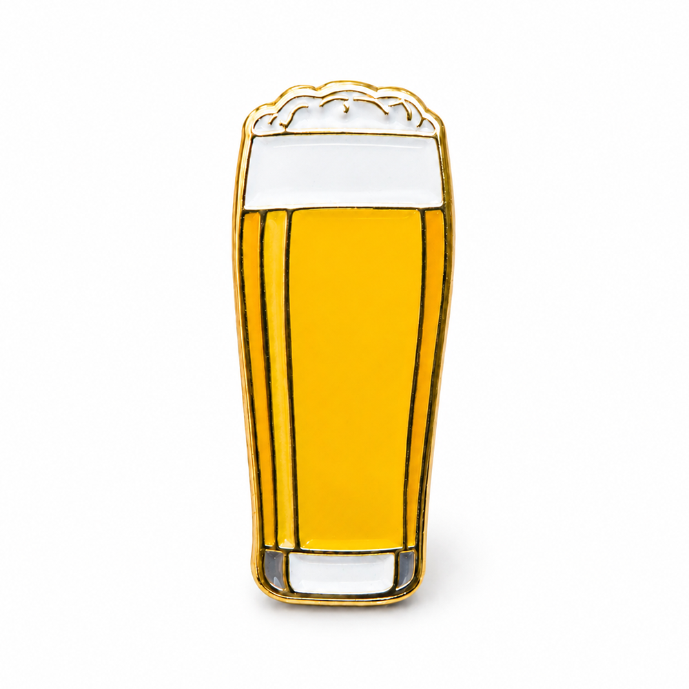 Anstecker Bierglas