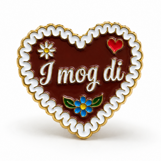 Anstecker Lebkuchenherz "I mog di"