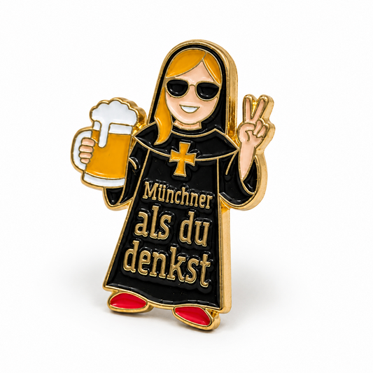 Anstecker Spruch "Münchner als du denkst"