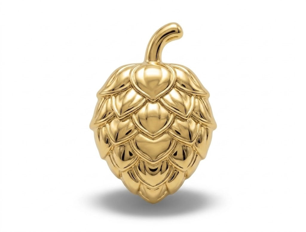 Anstecker Hopfen Gold