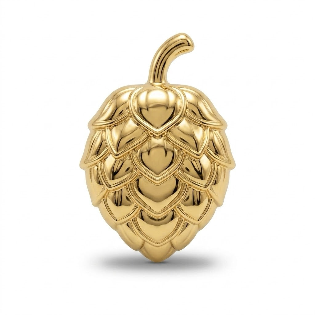 Anstecker Hopfen Gold