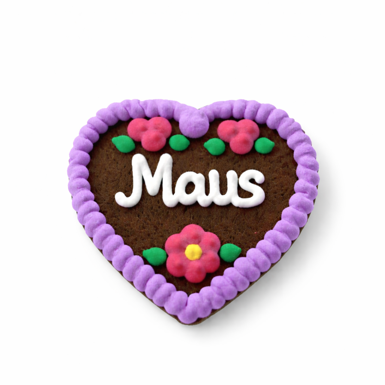 Edle Trachtenfilzherzen - Maus