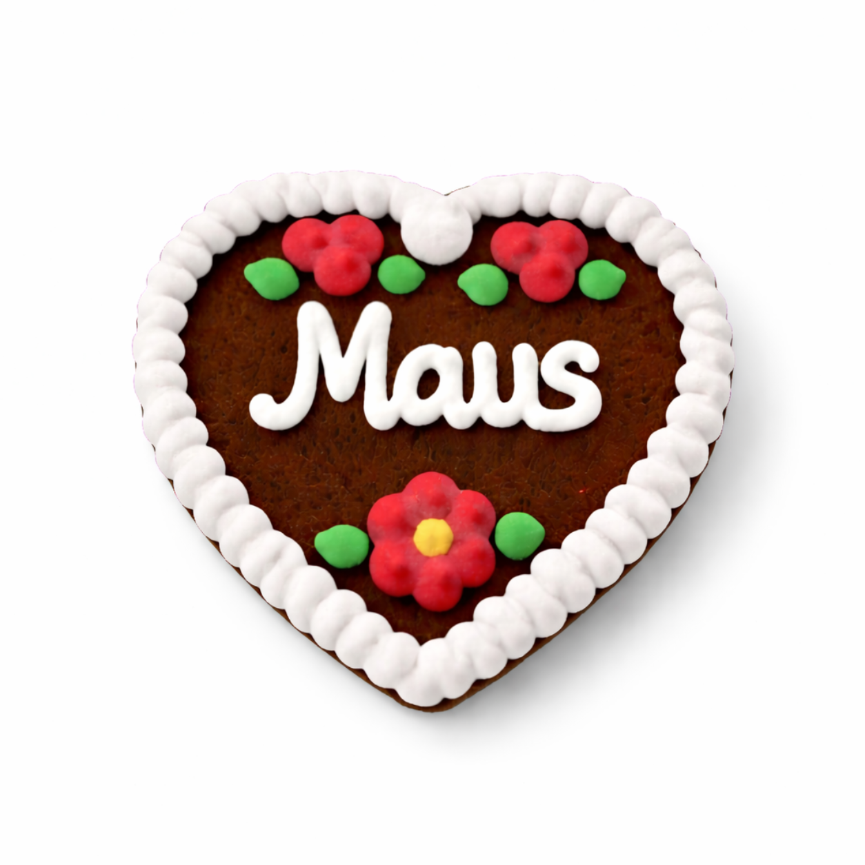 Edle Trachtenfilzherzen - Maus