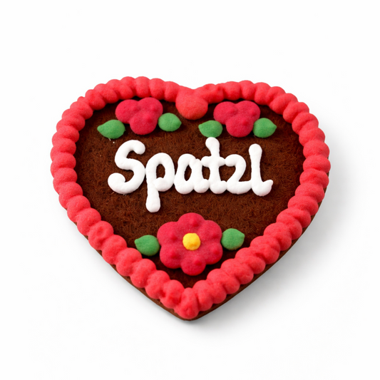 Edle Trachtenfilzherzen - Spatzl