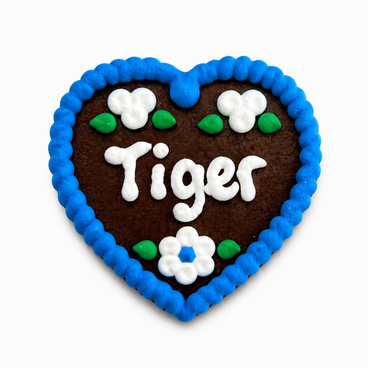 Edle Trachtenfilzherzen - Tiger