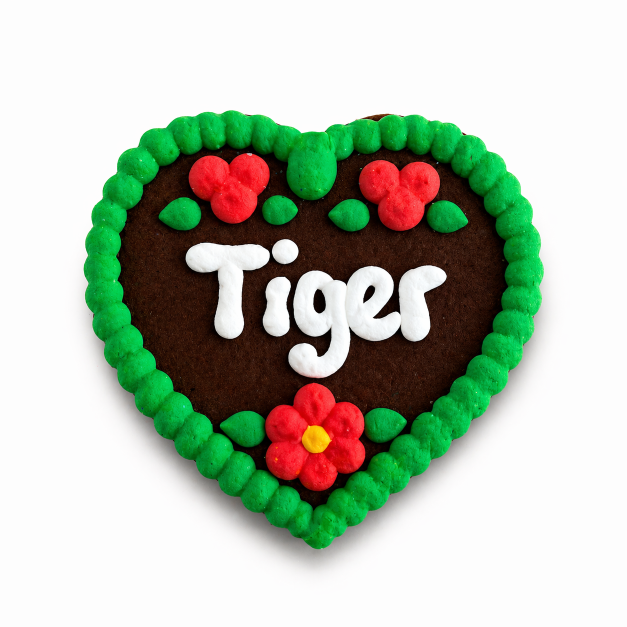 Edle Trachtenfilzherzen - Tiger