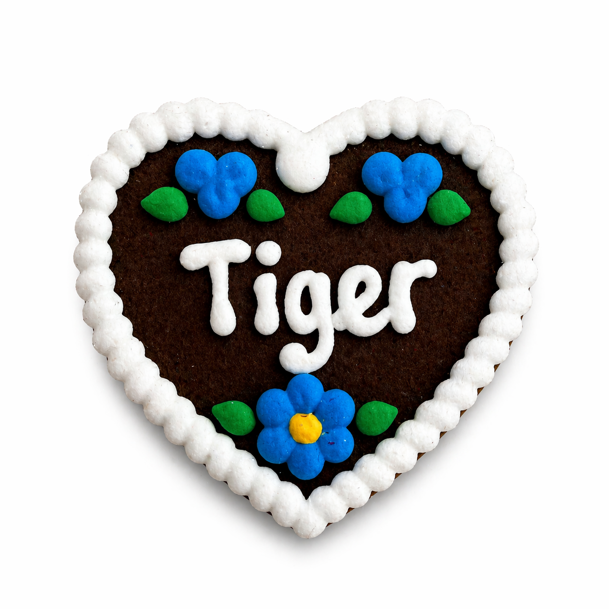 Edle Trachtenfilzherzen - Tiger