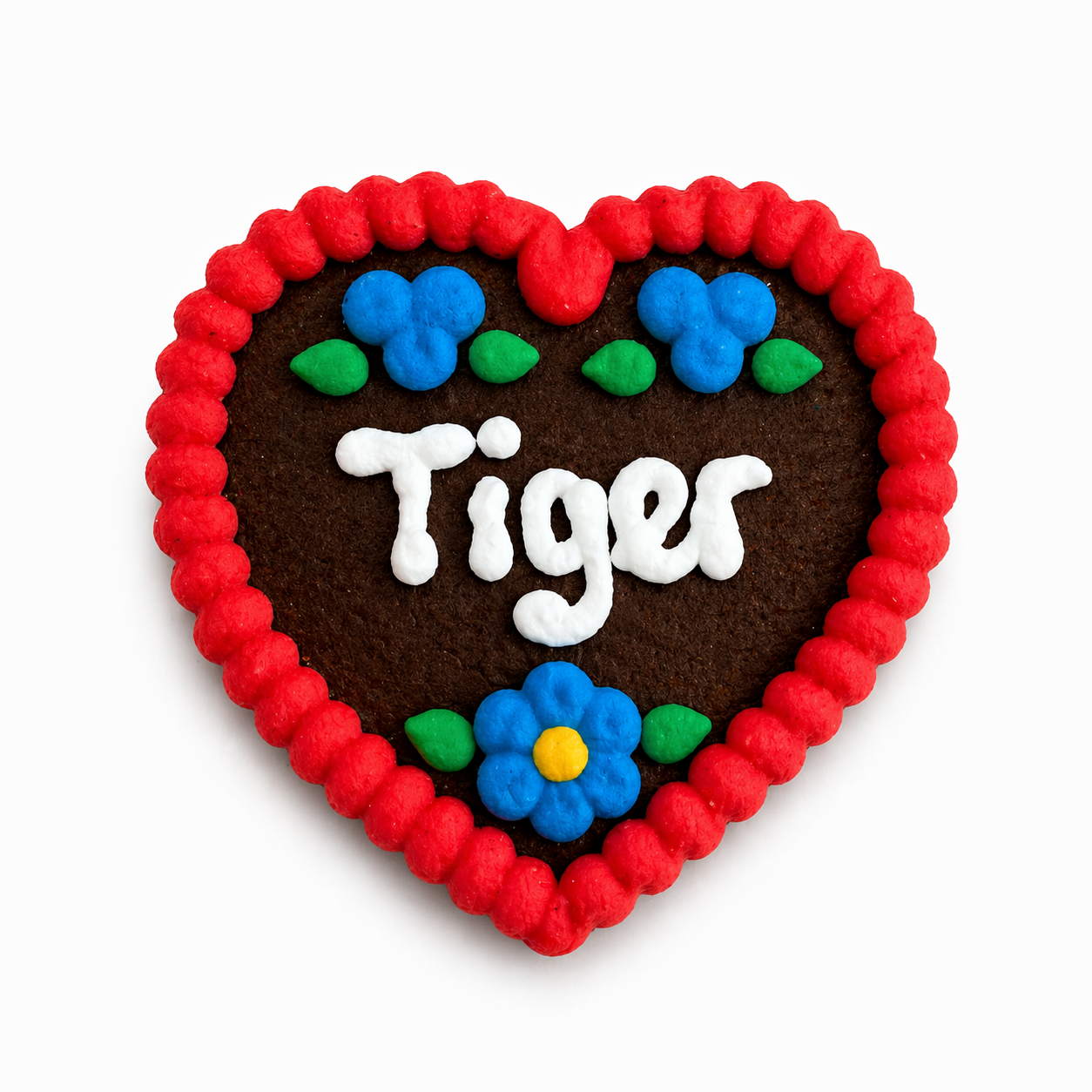 Edle Trachtenfilzherzen - Tiger