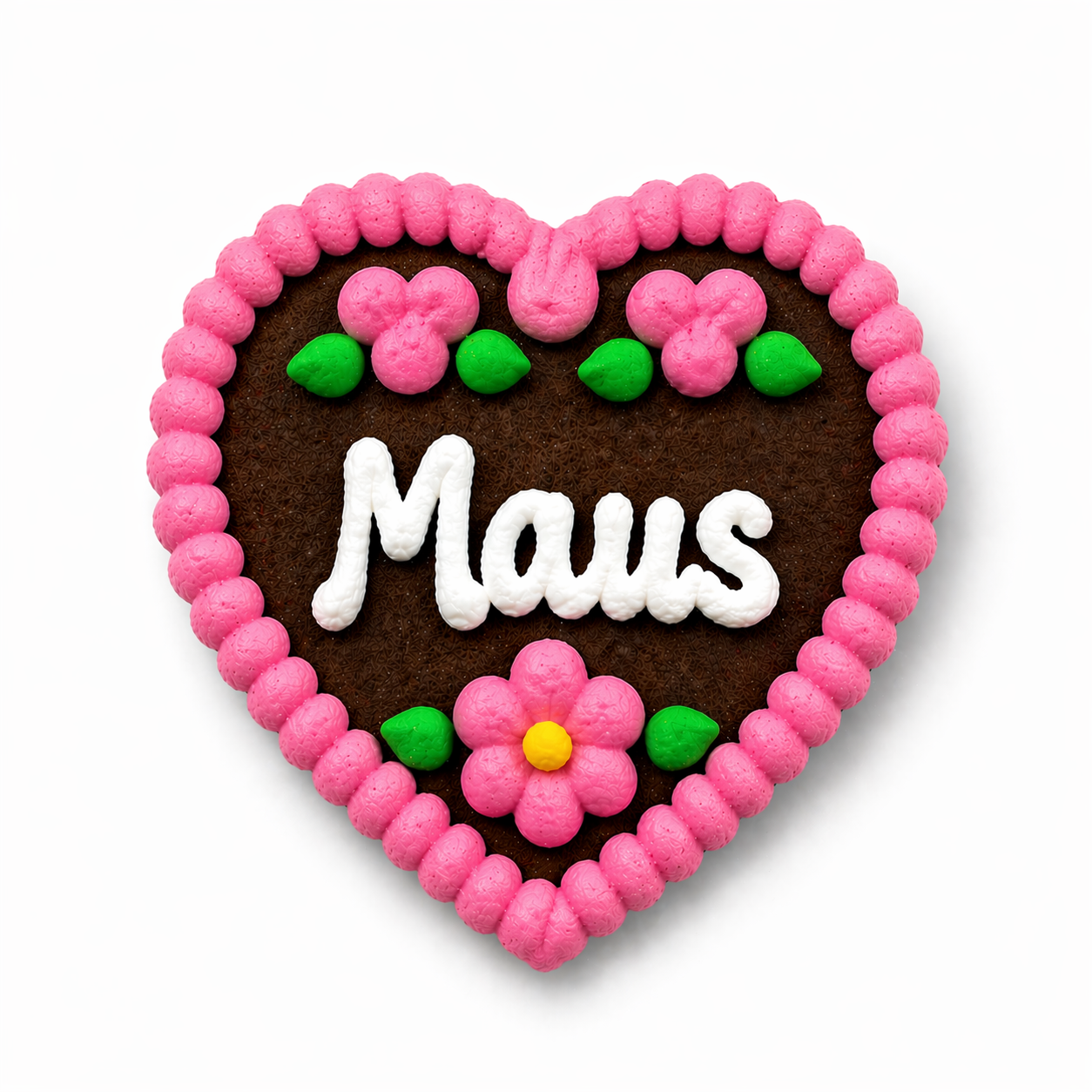 Edle Trachtenfilzherzen - Maus