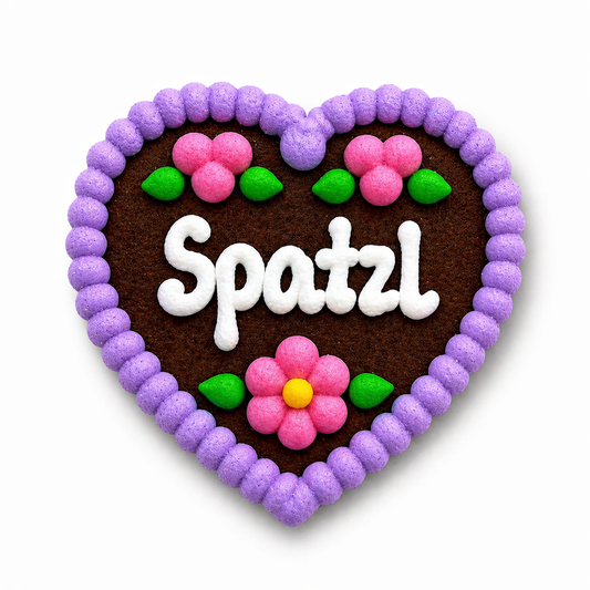 Edle Trachtenfilzherzen - Spatzl
