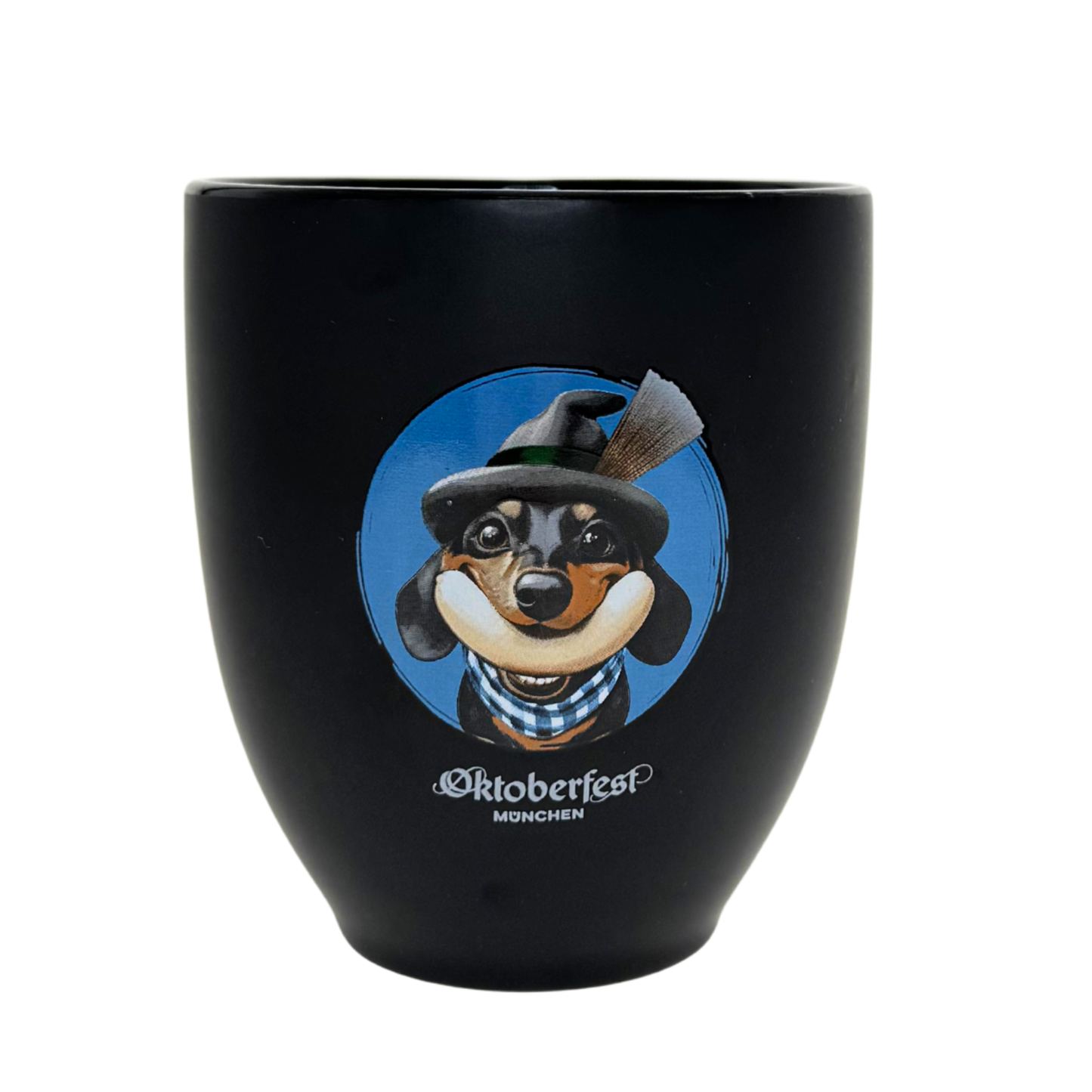 Oktoberfest™ Tasse Grinsewaldi Schwarz matt