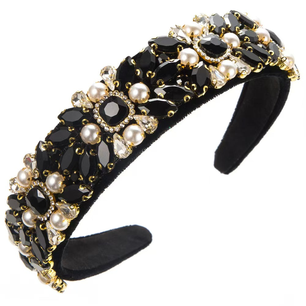 Haarreif Diamant schwarz