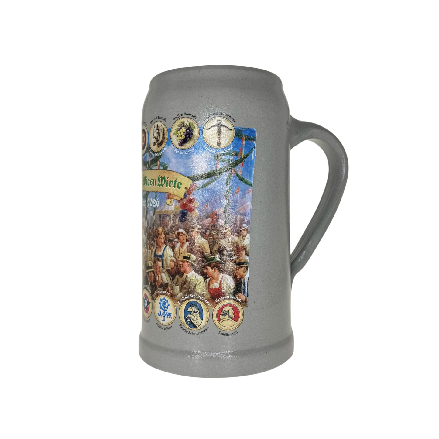 Wiesn Wirte Krug 2026 echt Salzglasiert ohne Zinndeckel