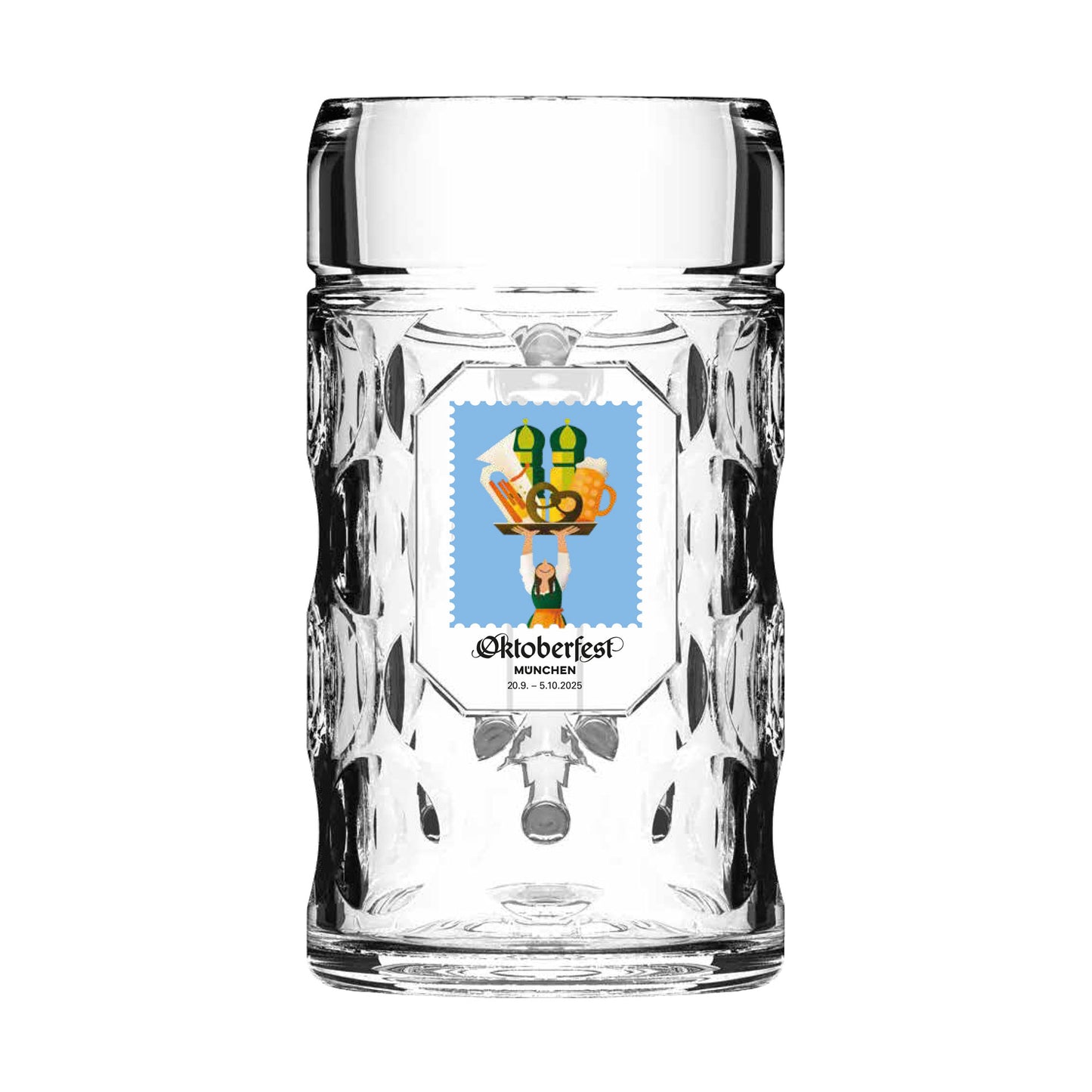 Oktoberfest™ Glas Maßkrug 2025