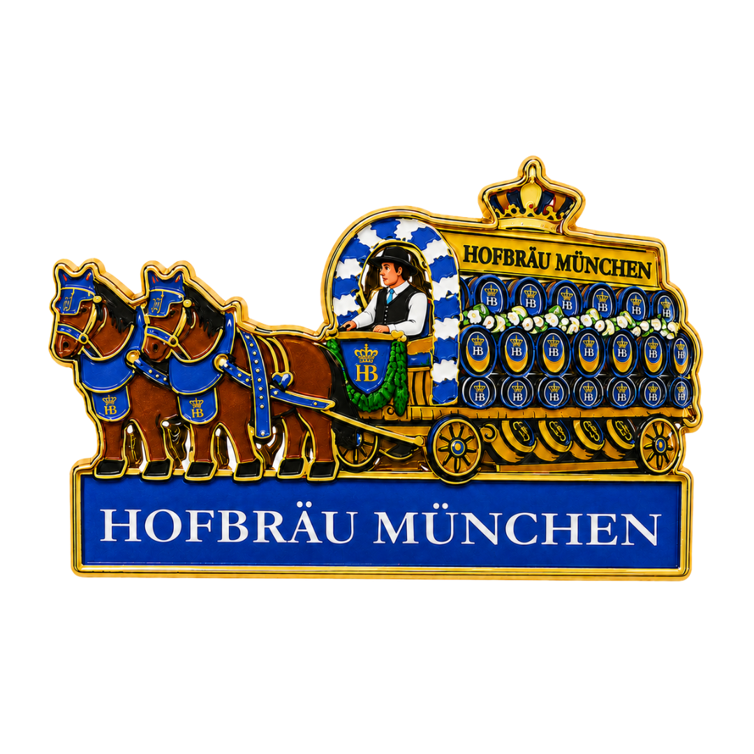 Anstecker Hofbräuhaus "Prachtgespann"