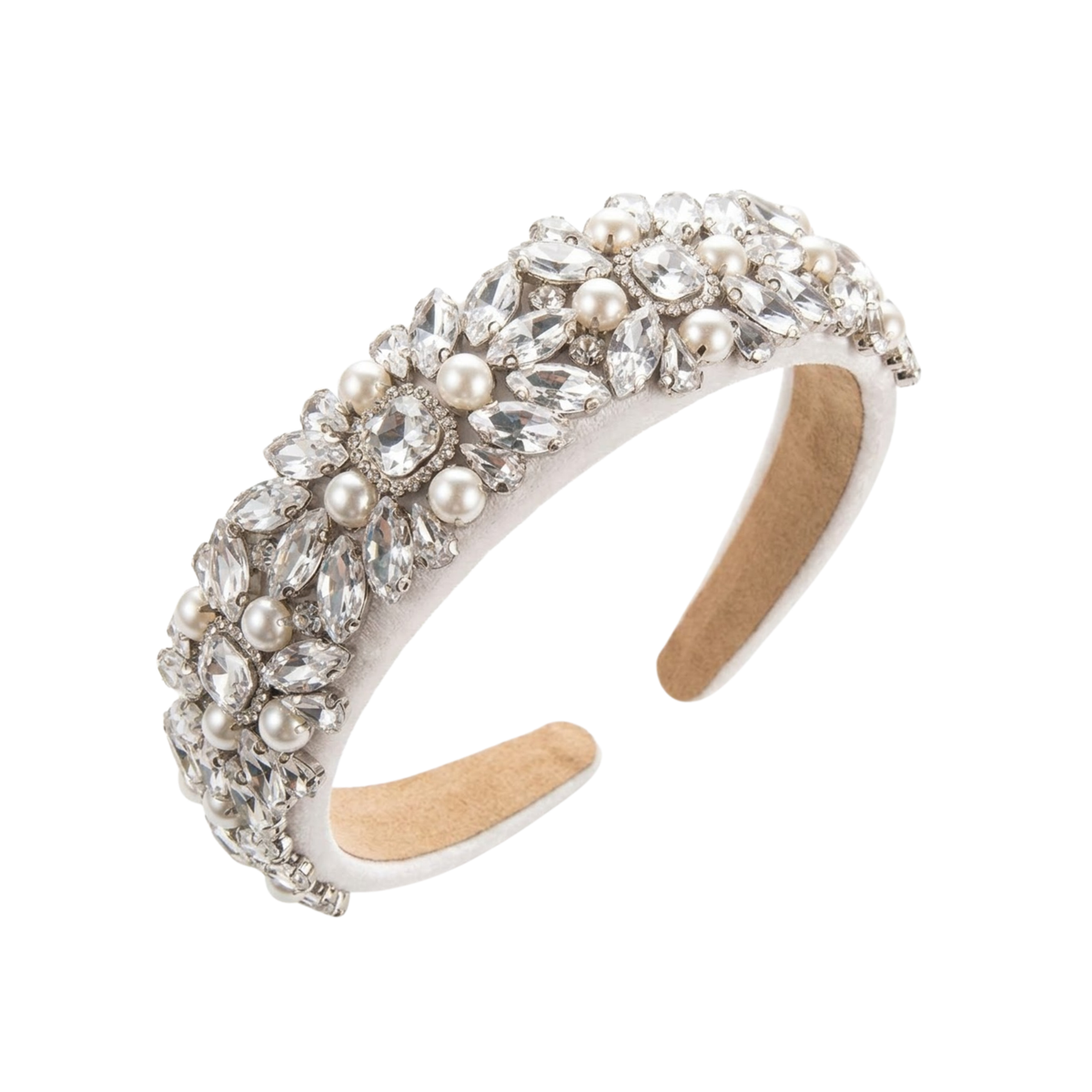 Haarreif Diamant weiß
