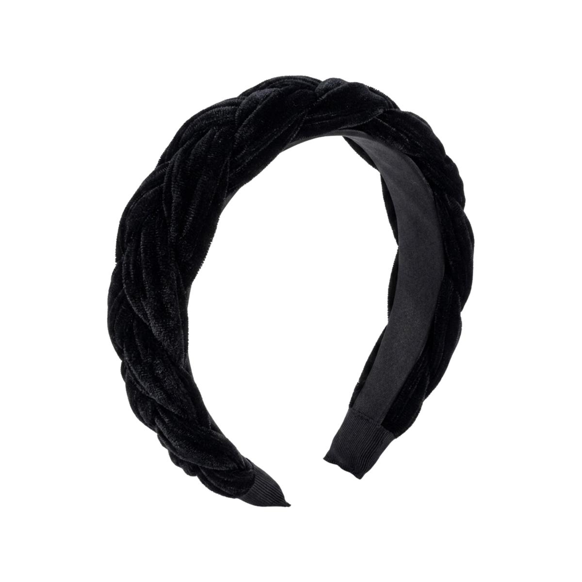Haarreif Samt Schwarz