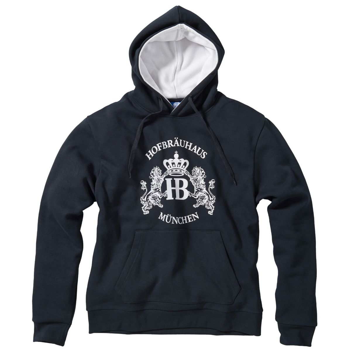 Kapuzensweater Herren Hofbräuhaus "Löwen", navy