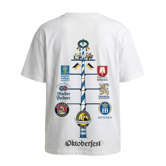 Oktoberfest™ Shirt Münchener Brauereien Weiß