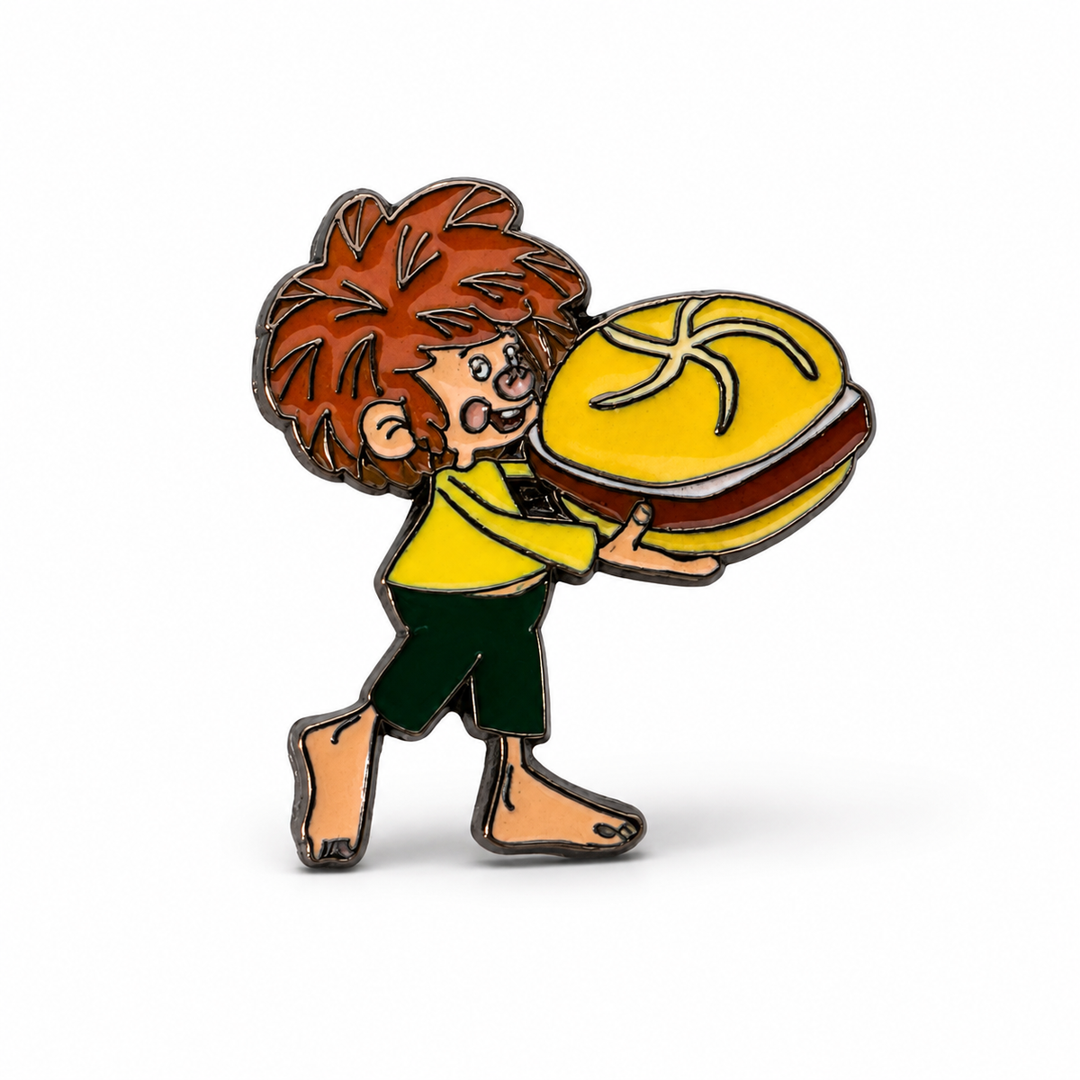 Anstecker Pumuckl "Leberkassemmel"