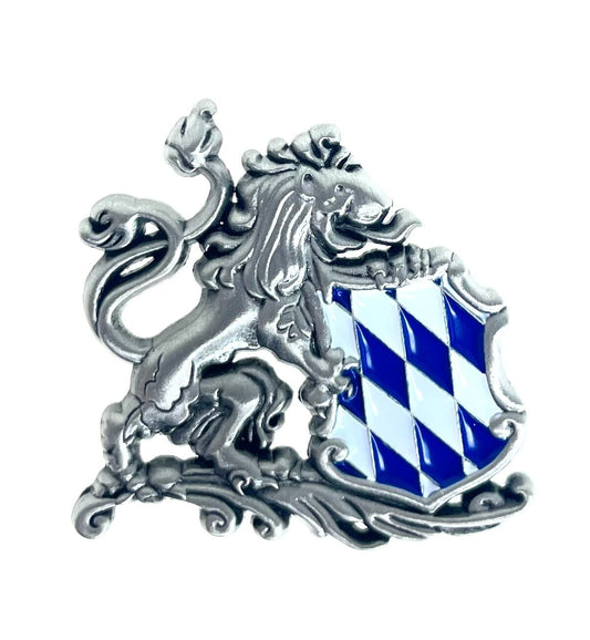 Pin Löwe und Wappen