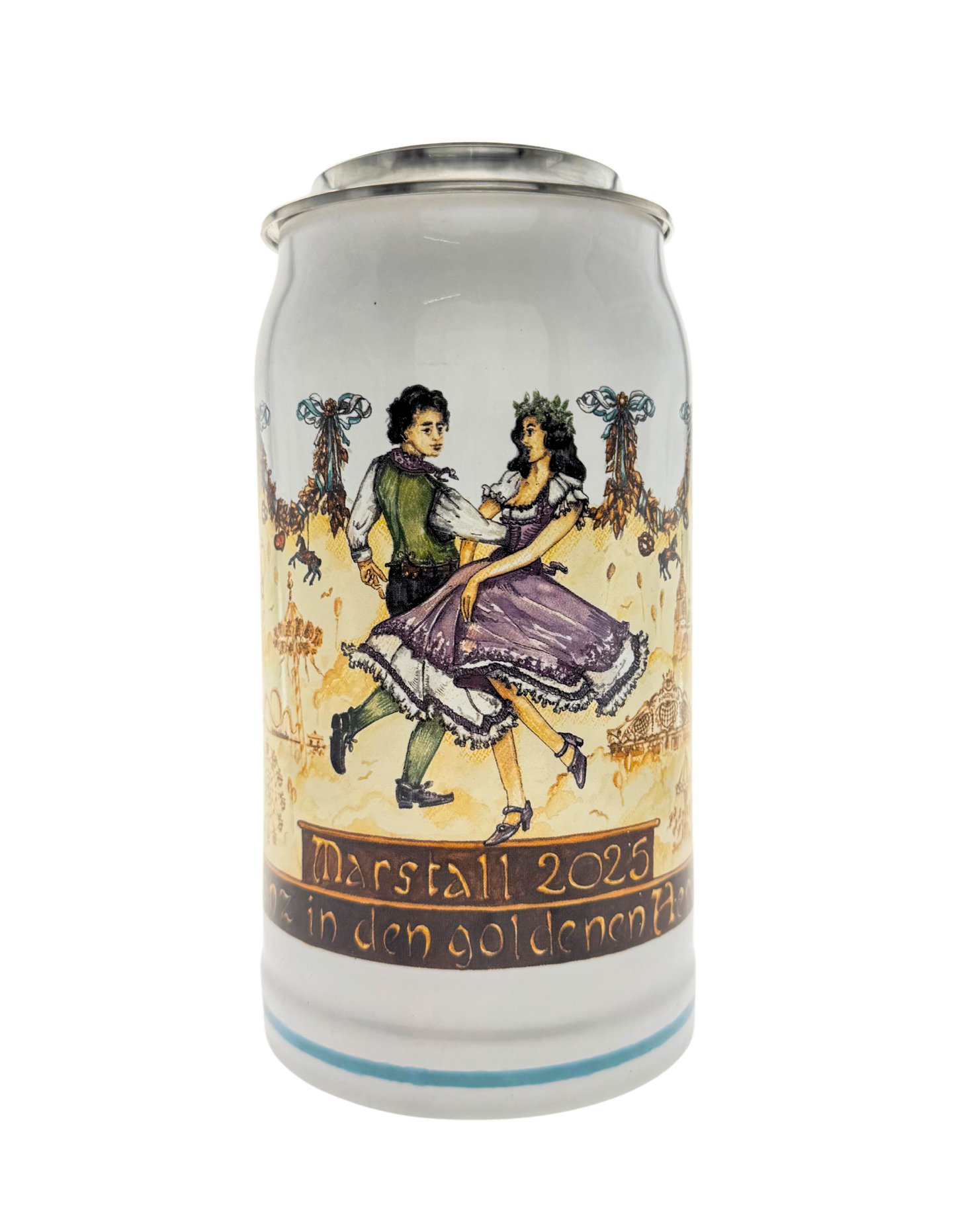 Marstall Oktoberfest Steinkrug 2025 mit Zinndeckel