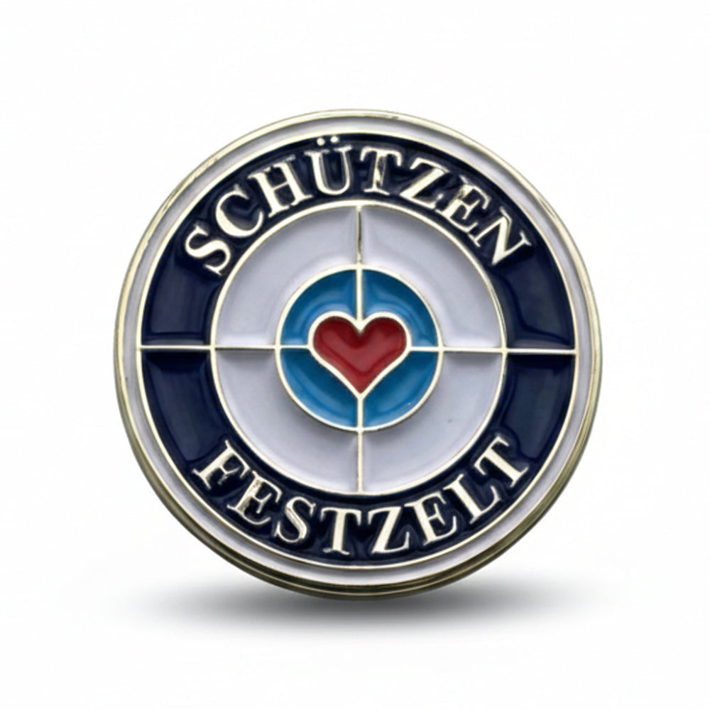 Pin Schützen Festzelt Zielscheibe