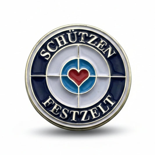 Pin Schützen Festzelt Zielscheibe
