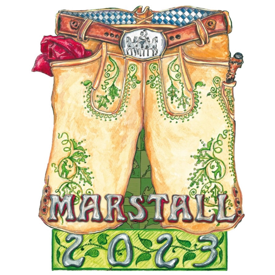 Marstall Oktoberfest Jahrespin 2023 Lederhose