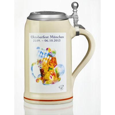 Offizieller Oktoberfest Sammlerkrug  1,0 L 2013 m. Deckel