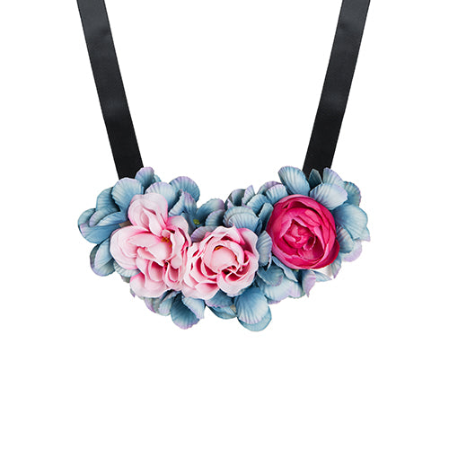 Blumen Halskette Hortensia