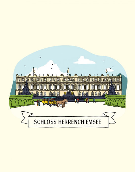 Frühstücksbrett Schloss Herrenchiemsee