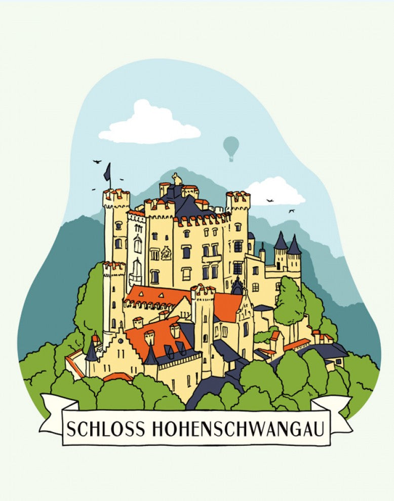 Frühstücksbrett Schloss Hohenschwangau