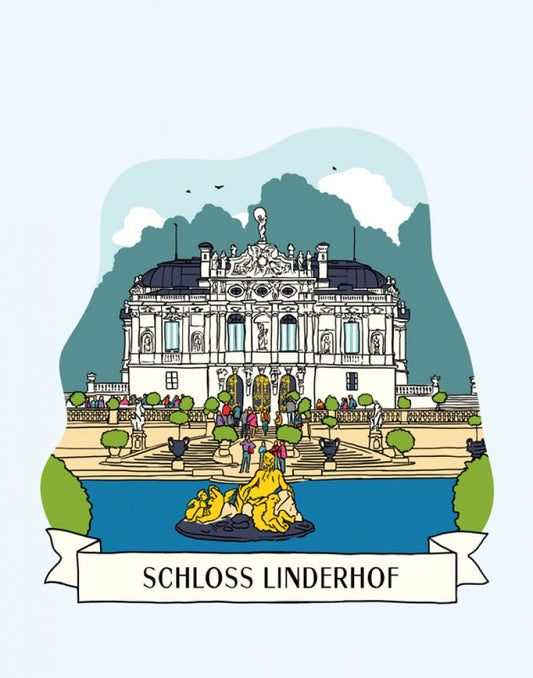 Frühstücksbrett Schloss Linderhof