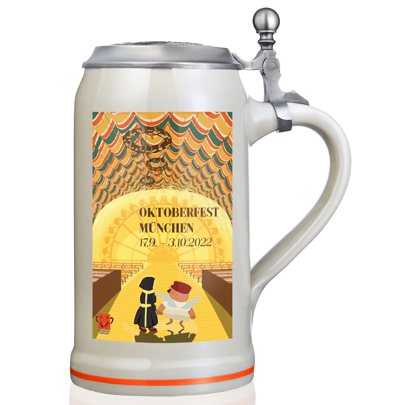 Official Oktoberfest Mug 2022 with Pewter Lid