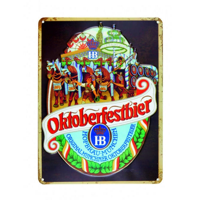 Metallschild "Oktoberfest" HB